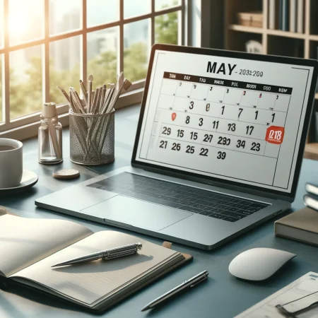 Calendario ecommerce para o mês de Maio